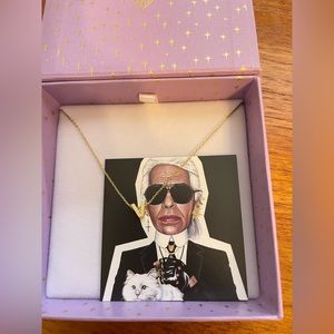 Melinda Maria Block Letter Necklace V